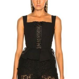 AUTHENTIC DOLCE & GABBANA Black Corset Bustier Top